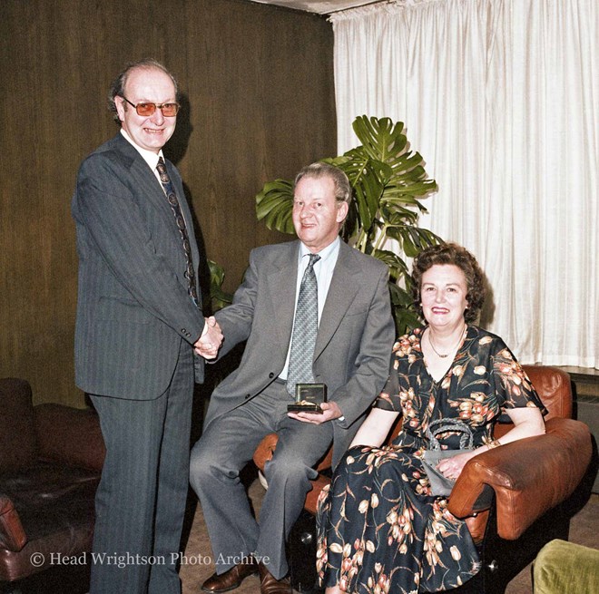 13 April 1978 - Presentation by Mr P J Llewellyn to Mr W R Gartry and his wife. 