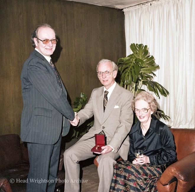 13 April 1978 - Presentation by Mr P J Llewellyn to Mr P B Hickes and his wife. 