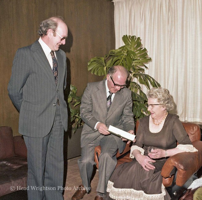 13 April 1978 - Presentation by Mr P J Llewellyn to Mr E Horton and his wife. 