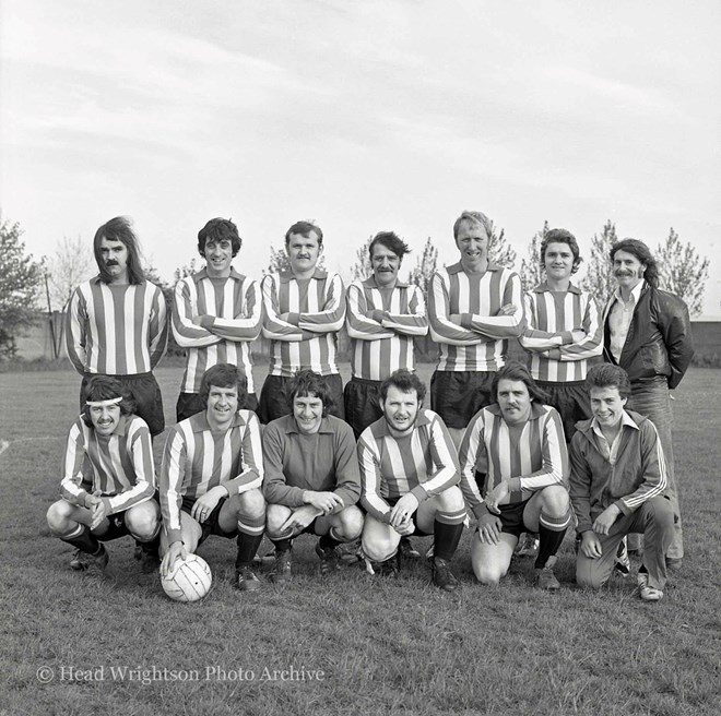 24 May 1978 HW Stampings beat HW Maintenance 2-0 in interdepartmental football final.