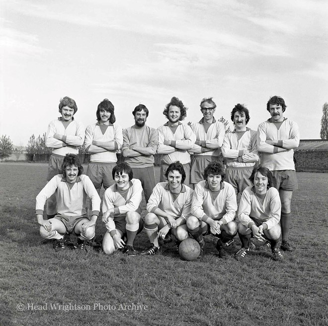 24 May 1978 HW Stampings beat HW Maintenance 2-0 in interdepartmental football final.