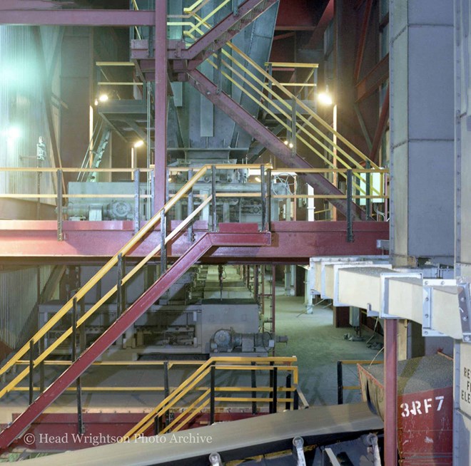 Views around No 3 sinter plant at British Steel Corporation's Ravenscraig Works, Motherwell