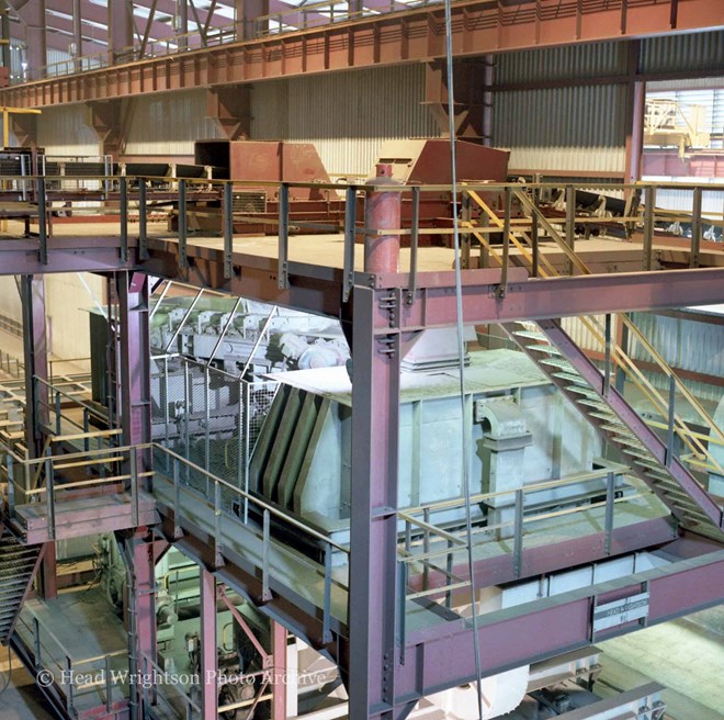 Views around No 3 sinter plant at British Steel Corporation's Ravenscraig Works, Motherwell