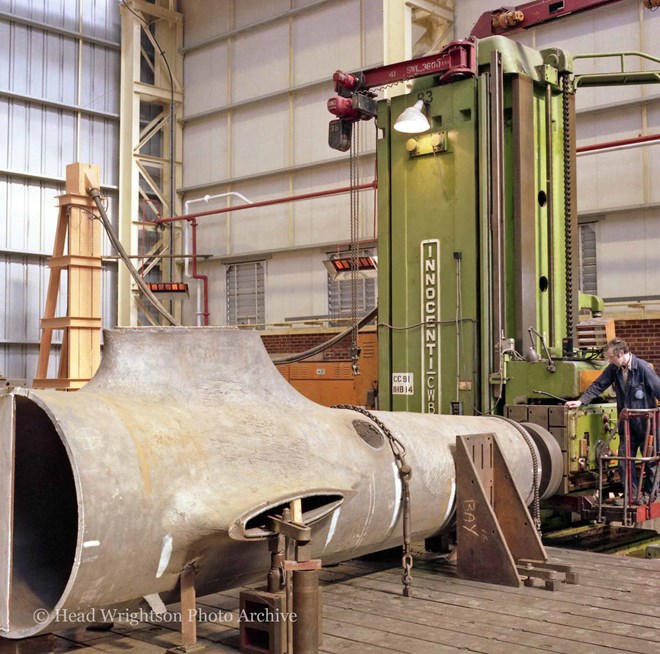 Innocenti horizontal boring machine, Heavy Plate Shop at Teesdale Works