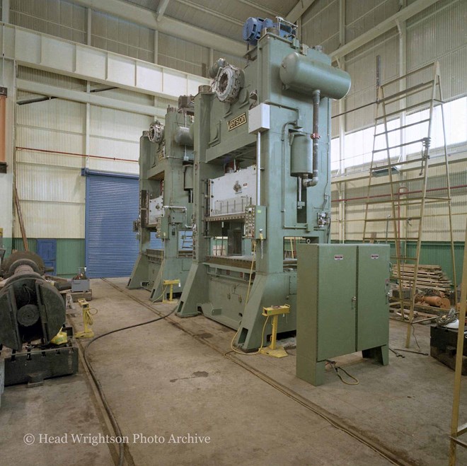 Construction of two large Verson Stamping Press in workshops