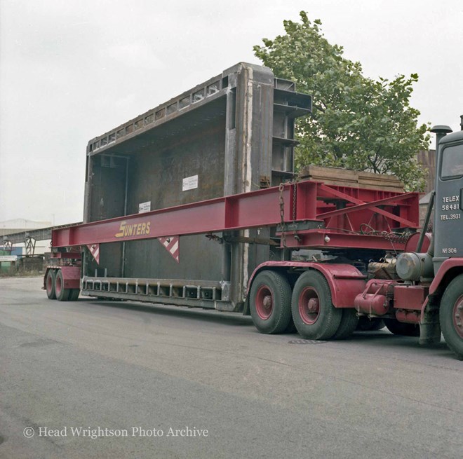 Large load ready to leave factory