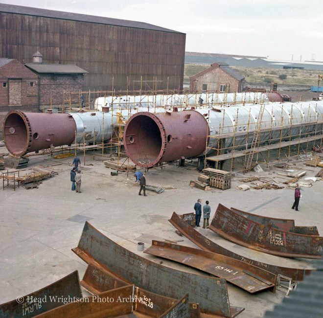 Preparing ethanol columns in the factory yard ready for dispatch