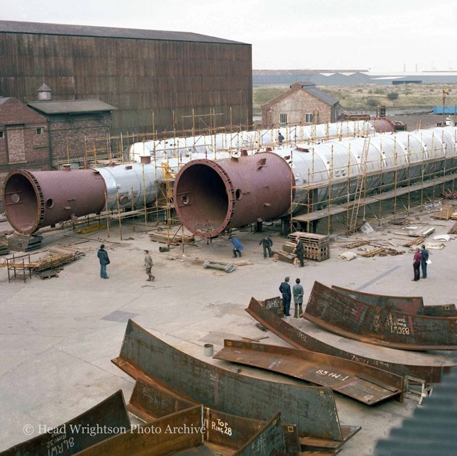 Preparing ethanol columns in the factory yard ready for dispatch