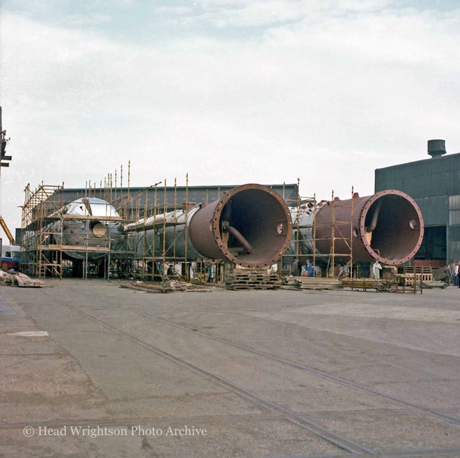 Preparing ethanol columns in the factory yard ready for dispatch