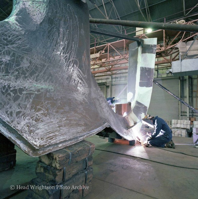 Welder at work