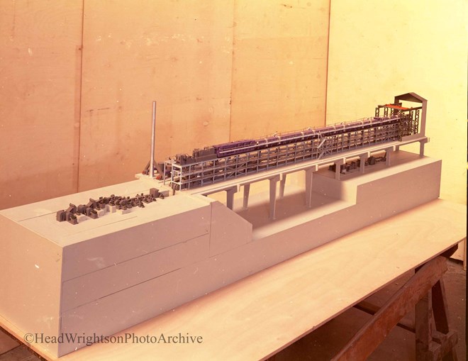 General view strip line model