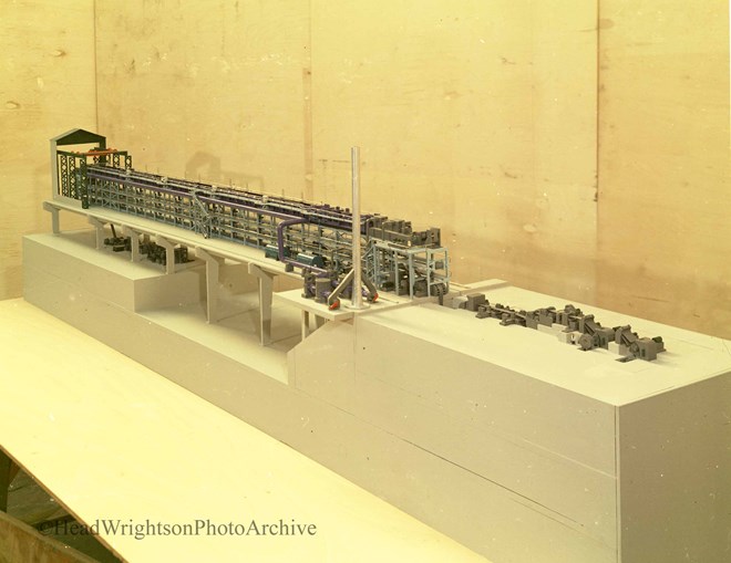 General view strip line model