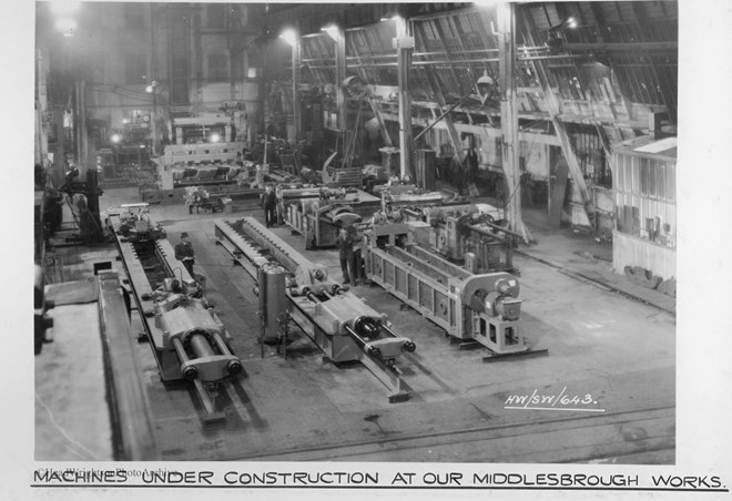 Machines under construction at Middlesbrough works