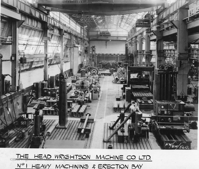 Head Wrightson Machine Company No1 Heavy Machining and erection bay