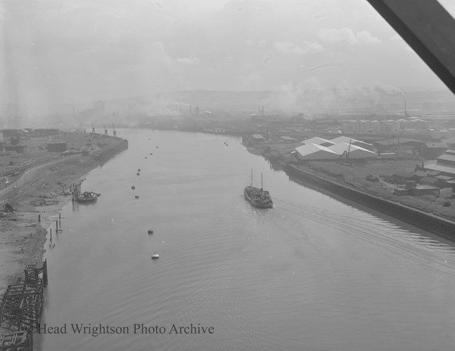 View of The River Tees from Transporter Bridge