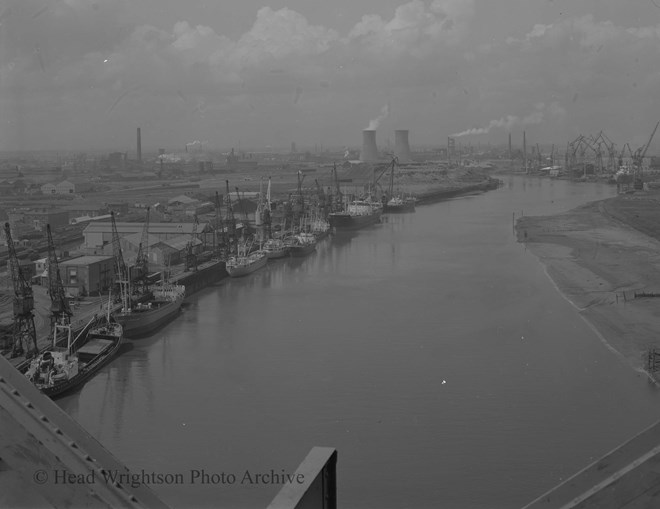 View of River Tees from Transporter Bridge