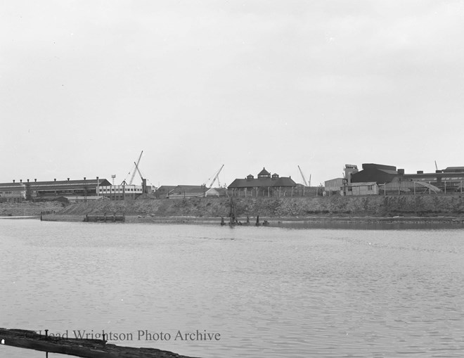 River bank (Head Wrightson) from Stockton side