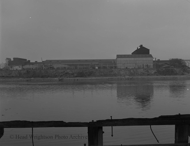 View across the river of the new road