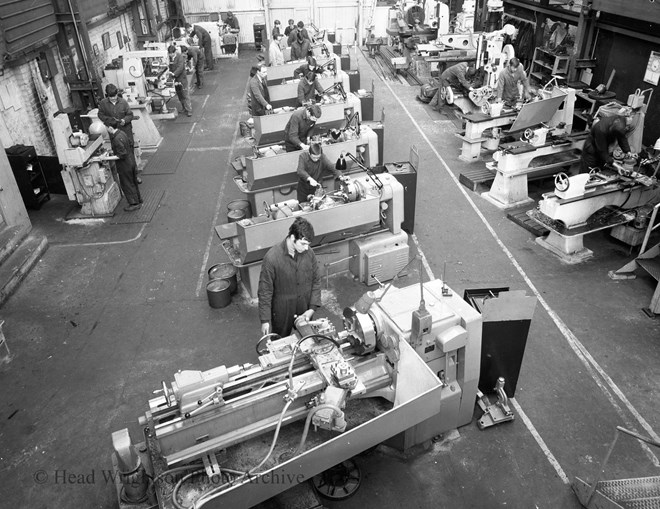 general view of machine shop in app school