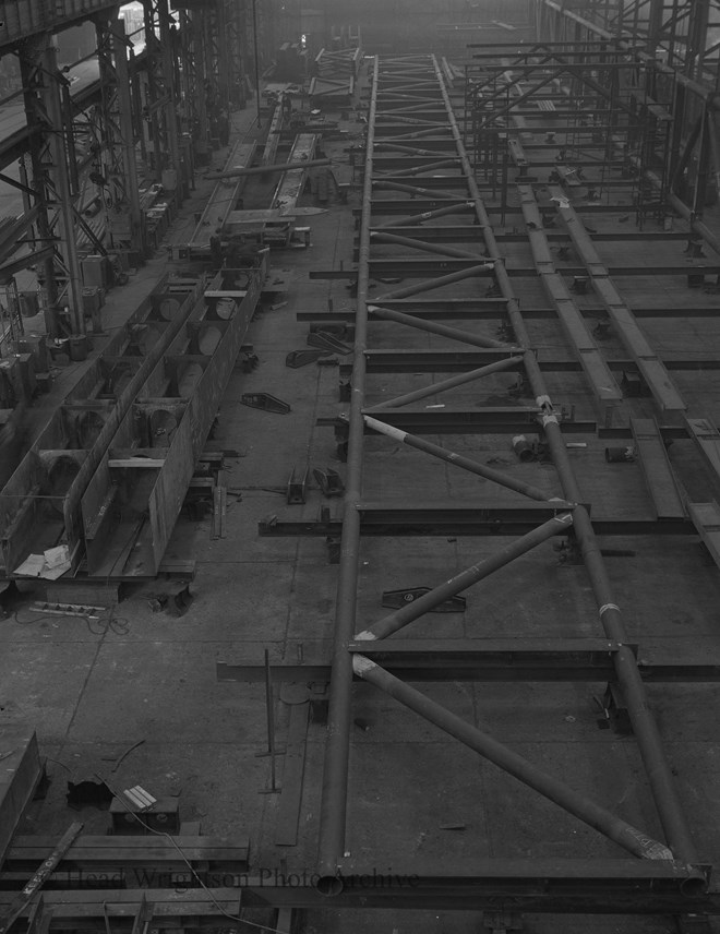 Large fabrication in Bridge Yard  (G. Lee)