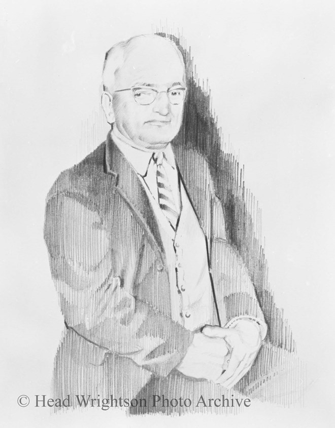 copy of pencil drawing of g james