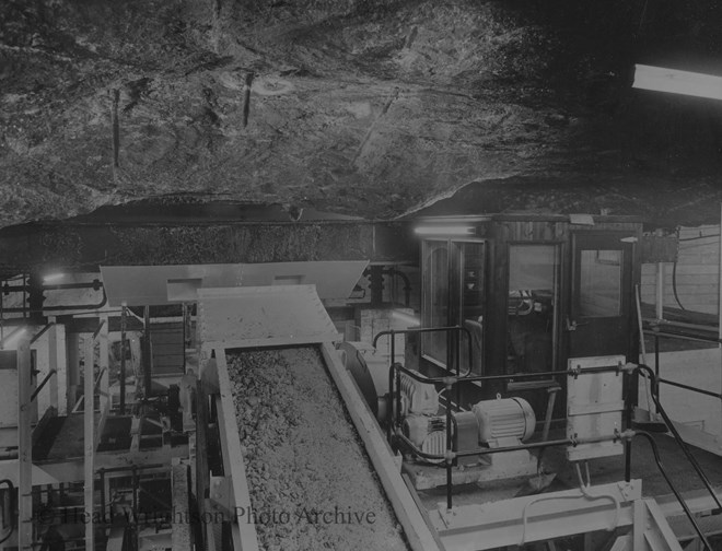 Copies of I.C.I. photographs at Winsford salt mine (L. Eden)