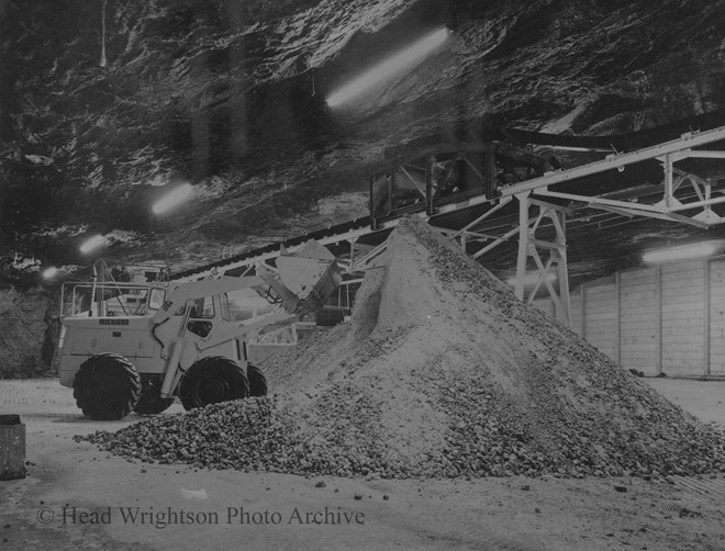 Copies of I.C.I. photographs at Winsford salt mine (L. Eden)