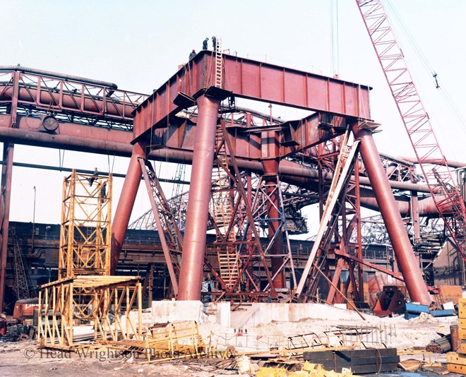 Copy of four post blast furnace erection