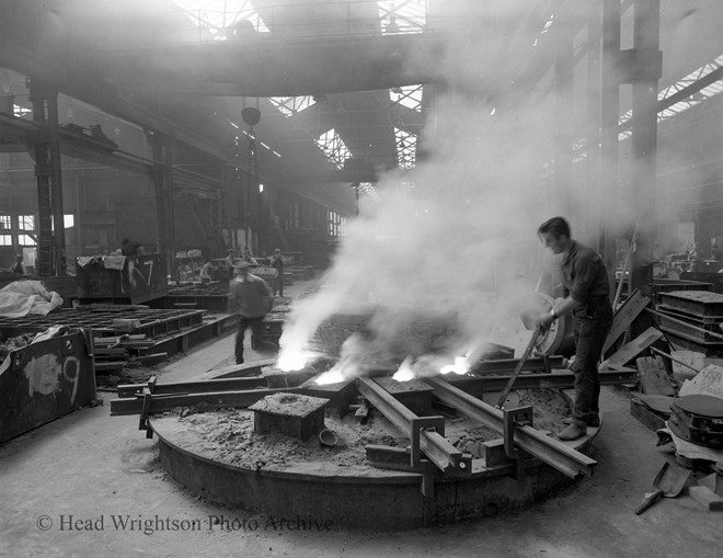 Casting in Stockton Steel Foundry