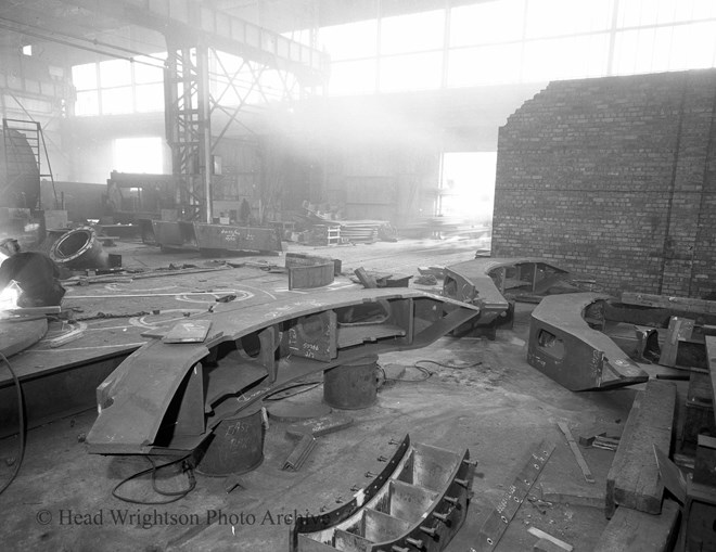 Progress of L.D. vessels in HW Teesdale workshops