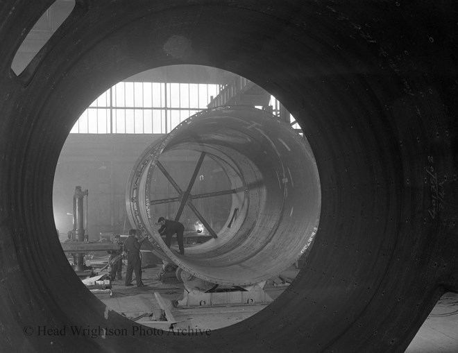 Interior Large Ball Mill Under Construction