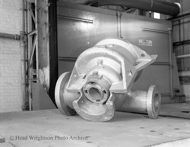2 Castings Photographed in Steel Foundries Thornaby