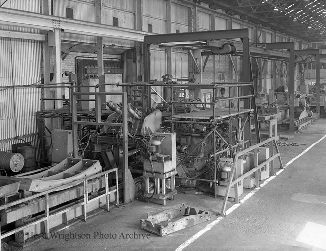 Machine facilities at Eaglescliffe iron foundry