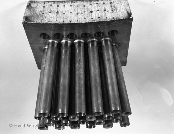 photographs of tube to tube sheet weld tests