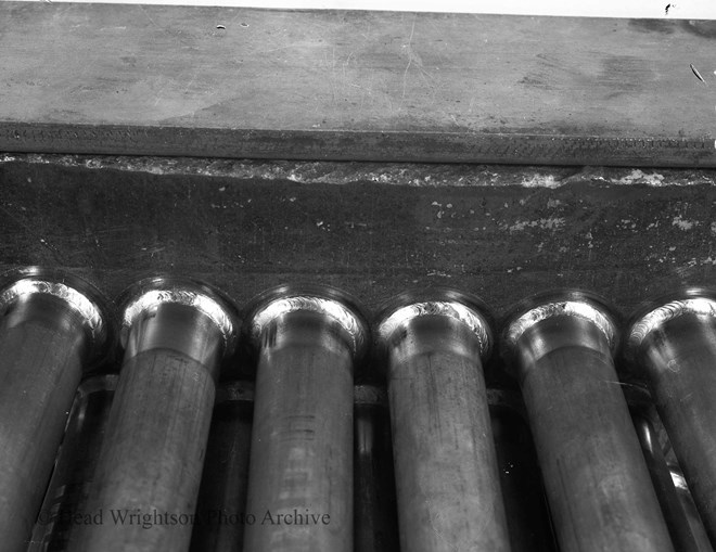 photographs of tube to tube sheet welds various shots