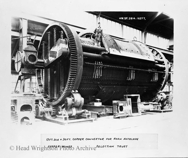 Coppies of Old Photographs of Copper Convertors (HW Teesdale)