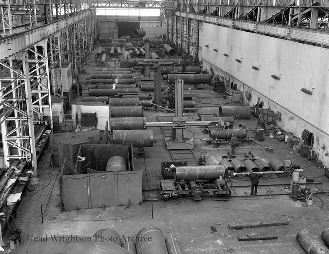 General Production Line -Pipe welding from above (HW Teesside)