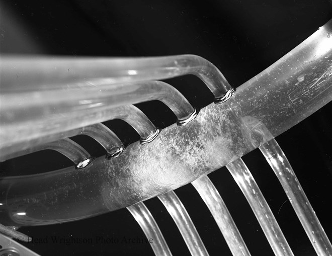 Close Up of Flow of Water Test Rig