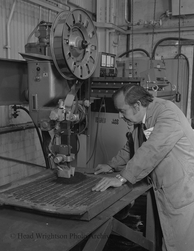 Genearl view of welding equipment C. Tighe