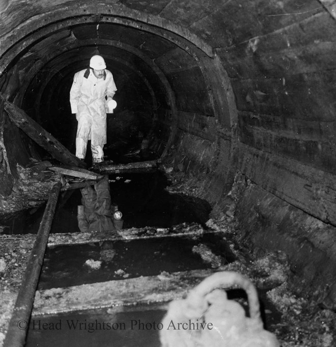 Copies of tunnel photographs