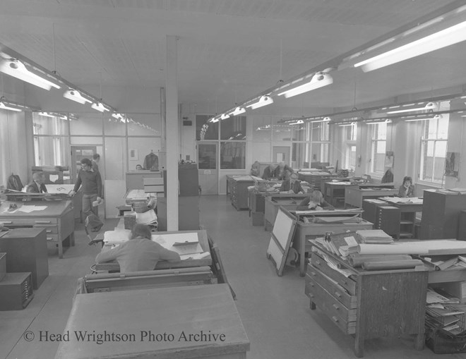 Before alterations in Teesdale drawing office