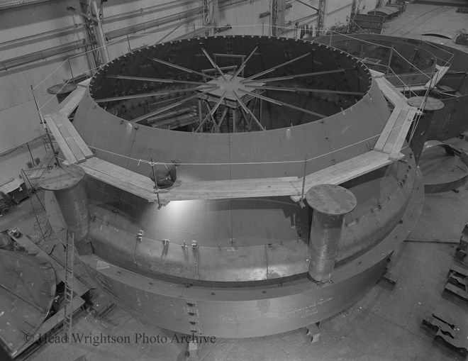 Large circular fabrication finished Teesdale