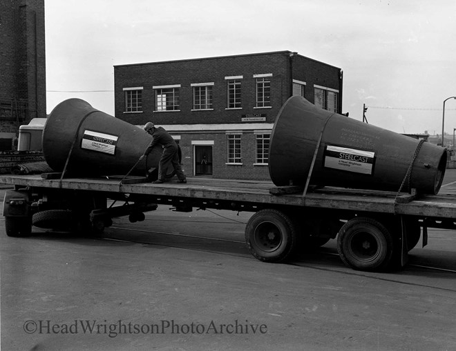 Morgardshammer Casting on Flatbed Trailer