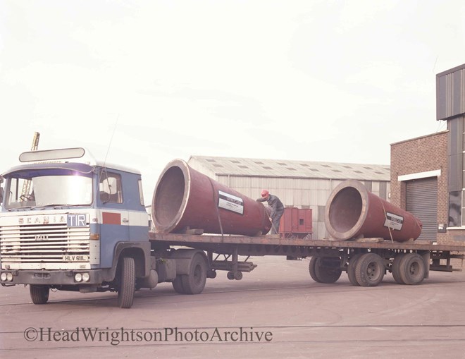 Colour Morgardshammer castings leaving Thornaby Foundry