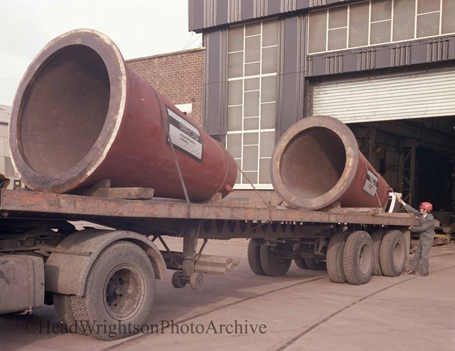 Colour Morgardshammer castings leaving Thornaby Foundry