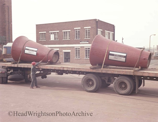 Colour Morgardshammer castings leaving Thornaby Foundry