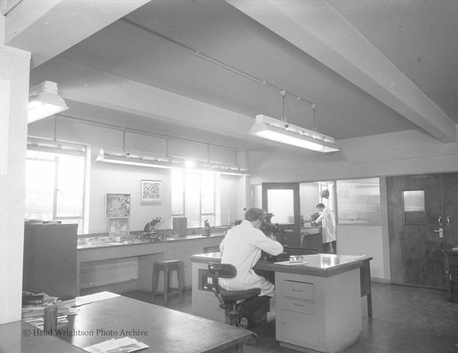 View of foundry lab