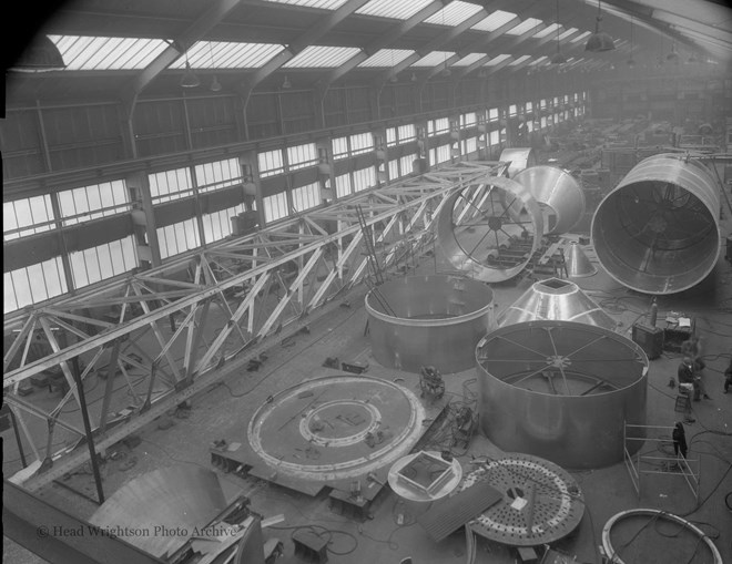 Aluminium fabrications at H.W. Stockton works