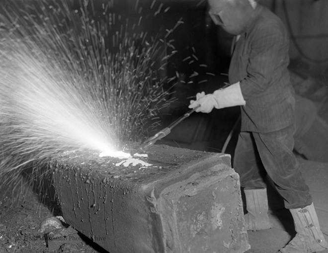 Burner at stockton steel