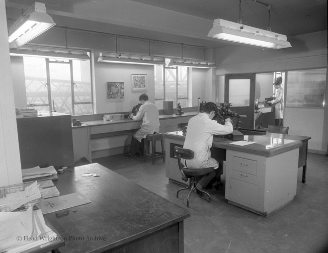 general view of physial meltelographic lab